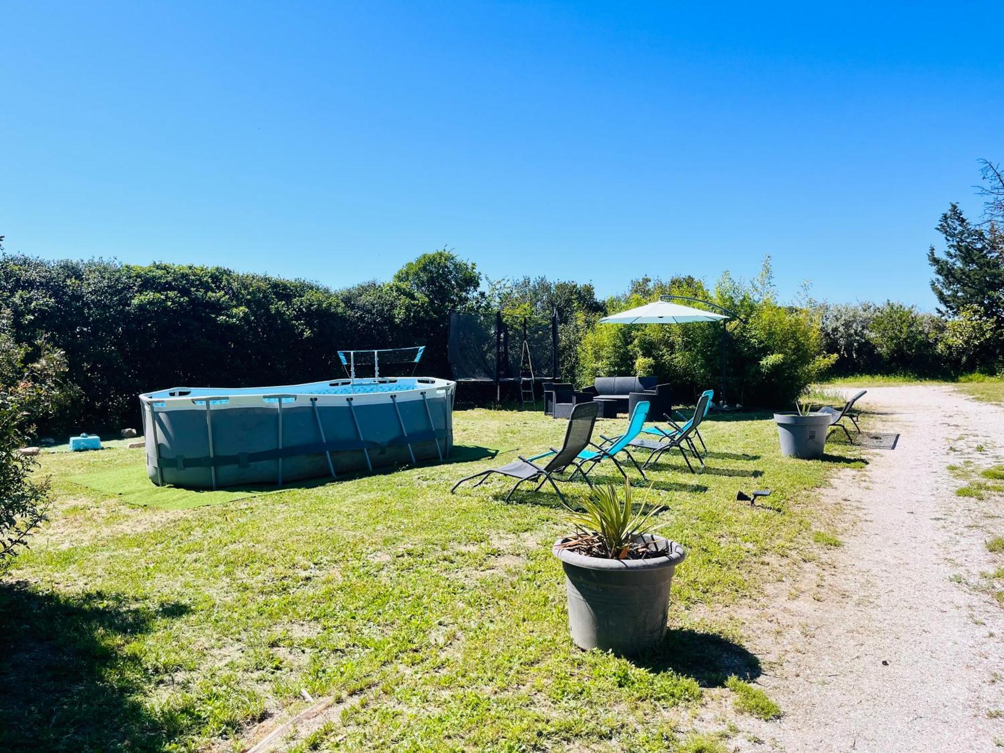 Location T3 Jardin Avec Piscine Villa Mèze Eksteriør billede